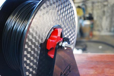 screwable filament spool center axis spacer 