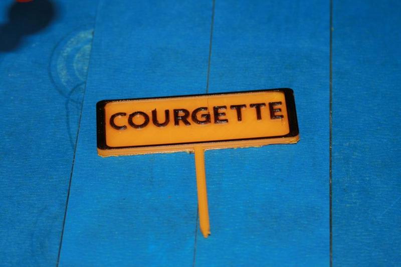 Panneau potager  Courgette