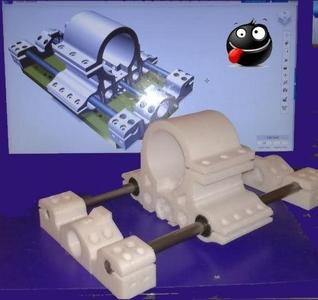 Cariage Z System For ROOT 3 CNC (or others CNC systems) - For 52 & 65 mm Diameter Spindle-- FORK (in progress)