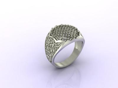 Gents Ring - Mens Ring STL READY FILES  Jewelry Rings For Men