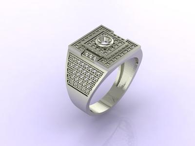 Gents Ring - Mens Ring STL READY FILES  Jewelry Rings For Men