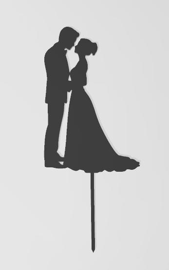 Married Cake Topper/ Wedding Cake Topper/ Just Married Cake Topper