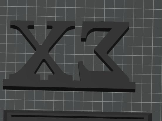Sigma Chi Block Letters Stand