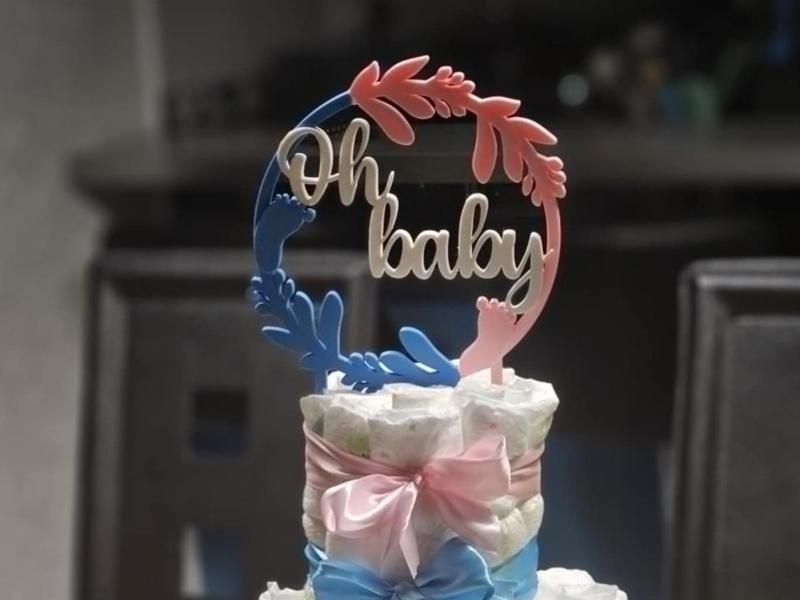 Cake topper oh baby