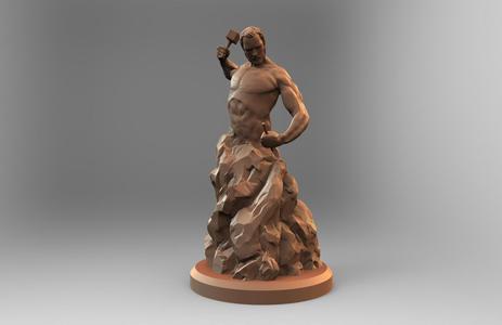 Self sculpting man
