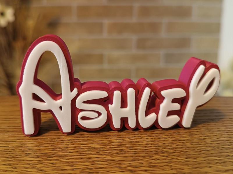 Ashley Disney Name Sign Decorated Room child Birth