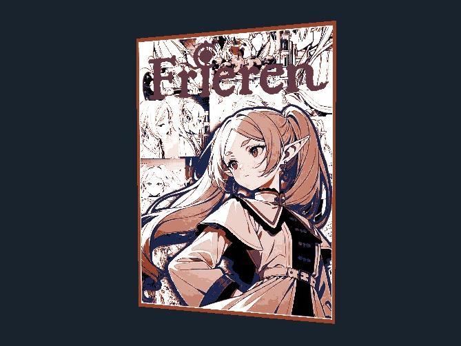 FRIEREN Hueforge 3D Poster 176x250