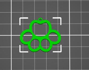 Paws as jewelry pendant for dog, cat or other animals