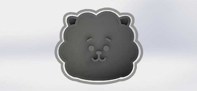 BT21 RJ COOKIE AND DOUGH CUTTER (BTS JIN)