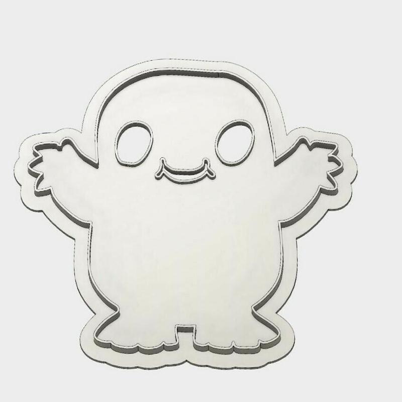 3D Model of Dr. Who Adipose Cookie Cutter