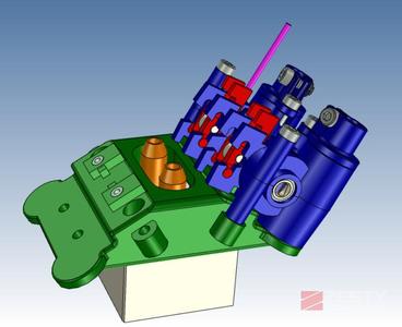 Mount block for 4 Nimbles V1 on a Kraken