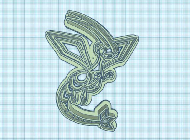 Pokemon: Flygon Cookie Cutter