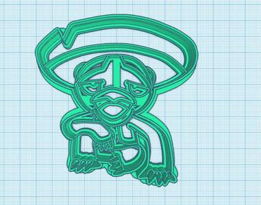 Pokemon: Lombre Cookie Cutter