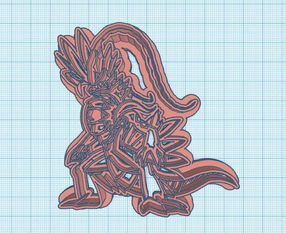 Pokemon: Koraidon Cookie Cutter