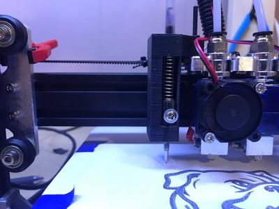 Spring-loaded Ballpoint Pen Holder