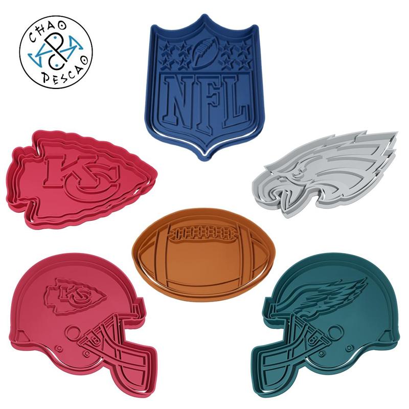 NFL Finals LVII  Collection Set - Cookie Cutter - Fondant - Polymer Clay