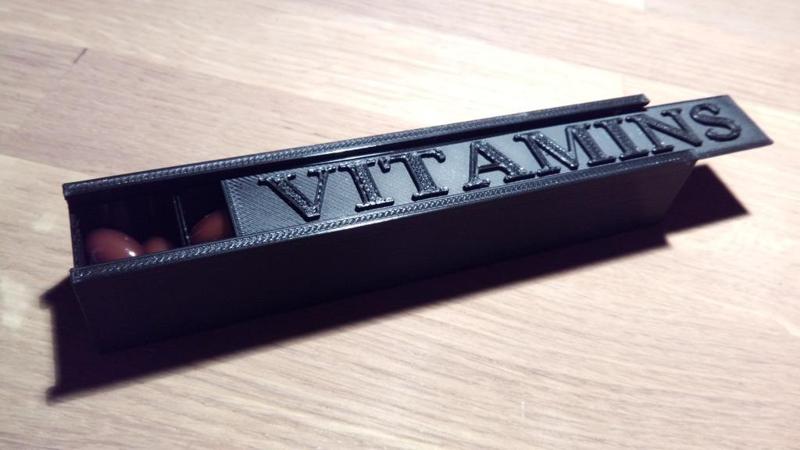 Vitamins Pills Box