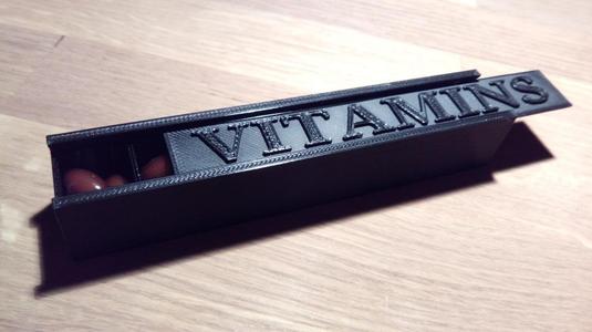 Vitamins Pills Box
