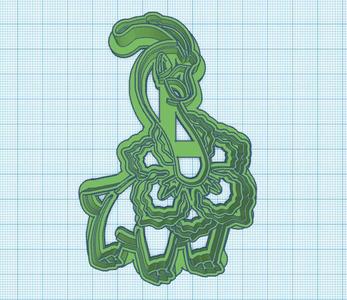 Pokemon: Meganium Cookie Cutter