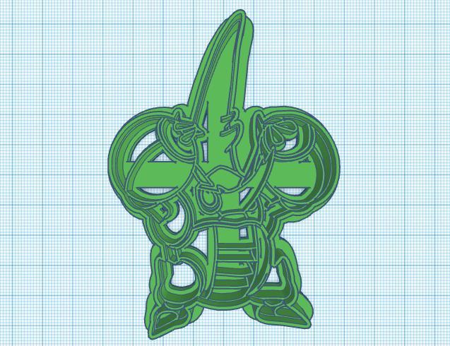 Pokemon: Mega Heracross Cookie Cutter