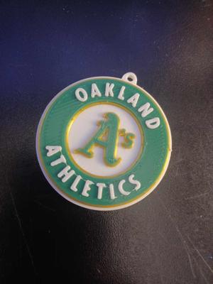 Oakland Athletics Keychain