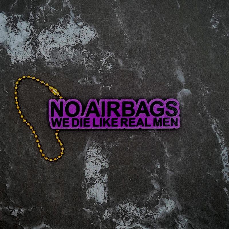 No Airbags Keychain - JCreateNZ