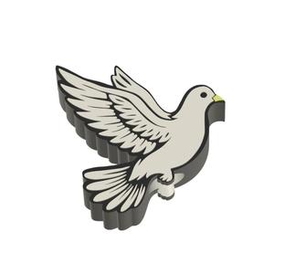 Flying Dove Straw Topper 2 sizes 3MF File included