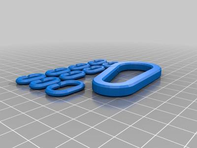 Plated Chain and Carabiner for Oreo Protector