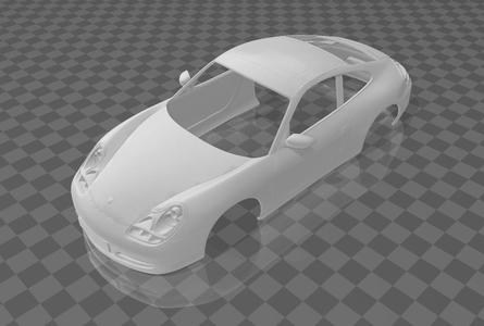 Porsche 911 (996) Carrera 2001 Shell Body – Divided Parts for Easy Printing