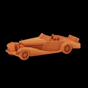 Mercedes-Benz 500K Roadster Cabriolet 3D Model for Luxury Car Collectors
