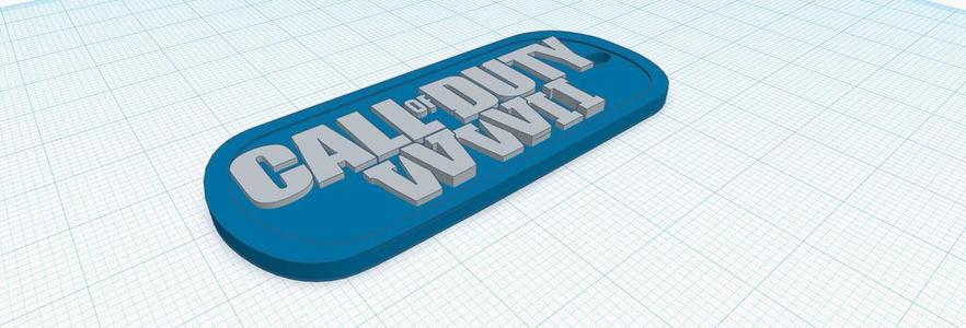 CALL OF DUTY WWII KEYCHAIN