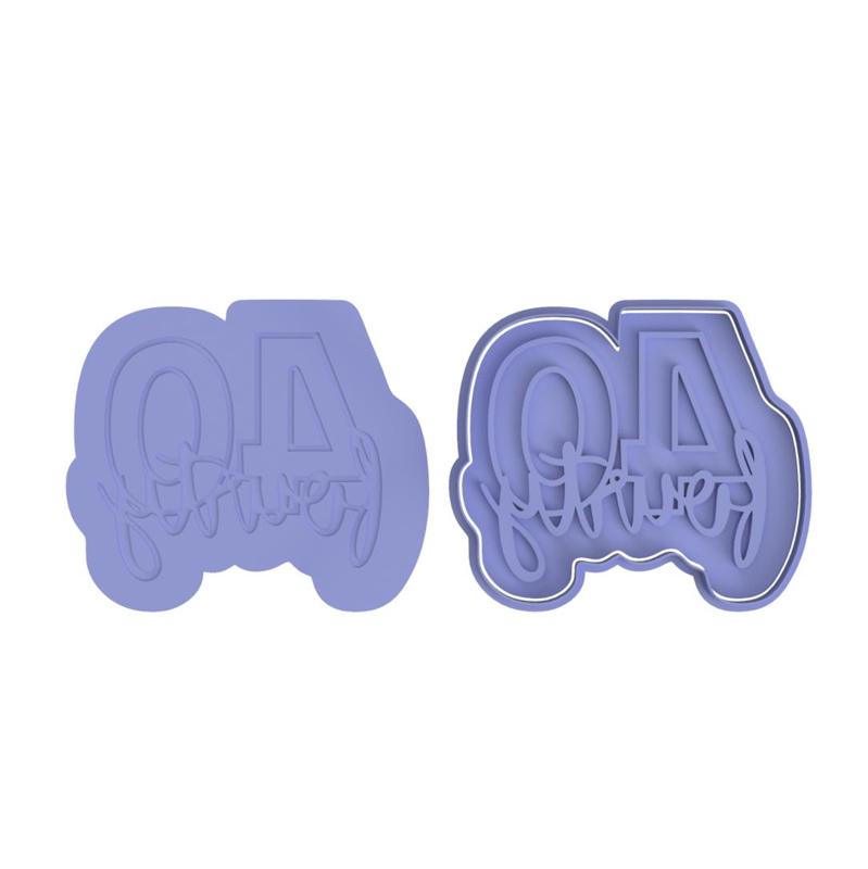 40 Age Cookie Cutter with Debosser