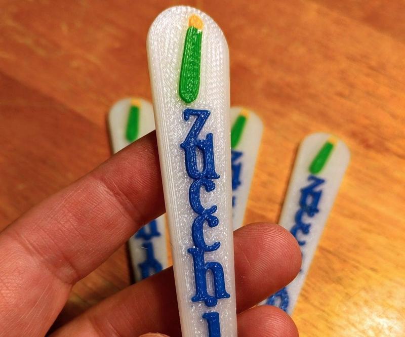 Zucchini Garden Markers