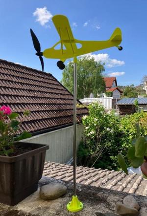 Airplane wind chimes