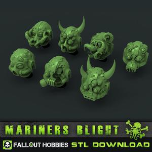 Mariners Blight 28mm Corrupted and Clean Heads