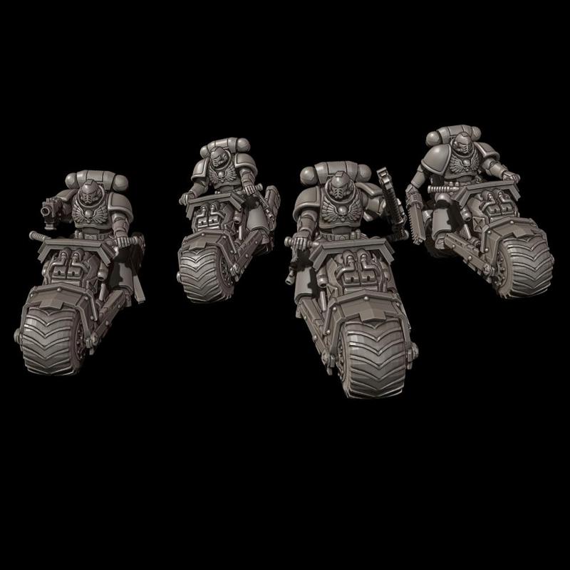 primarius motorcycle dudezpace marine -naked bike - tabletop minis - 40oz