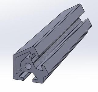 Structural profile V-Slot 20*20 60° angle 6 mm groove