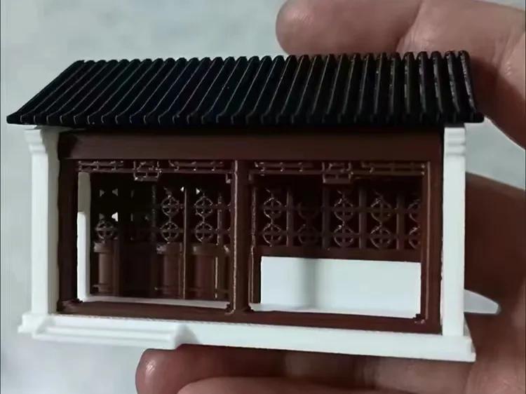 Desktop Micro Landscape Architectural Model - Suzhou Garden, Haitang Chunwu