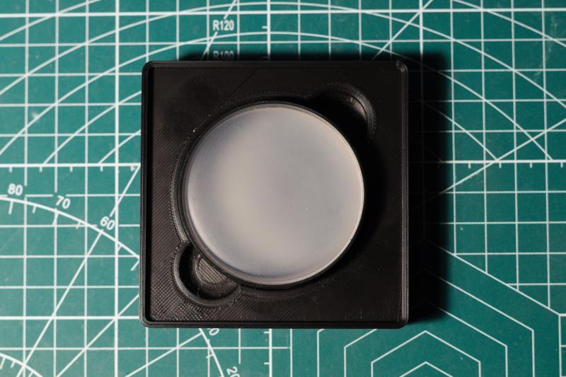 Watchmaker's 55mm & 75mm gel cushion gridfinity tray 2x2