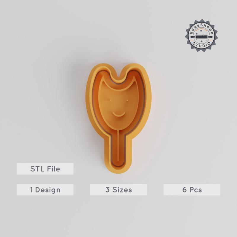 Lollipop Shape Cutter & Stamp, Cookie & Fondant Molds Set, Sweet Treat, Candy Swirl Designs, S/M/L, 6-Piece Collection PRODUCT_4908