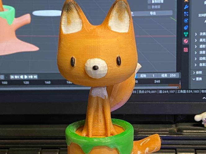 Q-version Fox Figurine Cute Little Animal