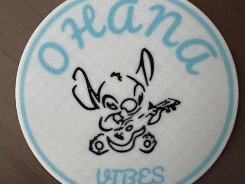 Stitch Coaster - "Ohana Vibes"
