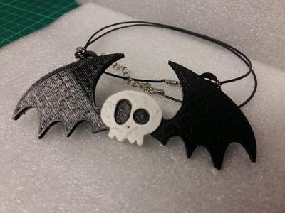 Bat Skull Pendant two colors