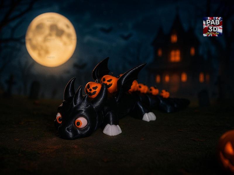 articulated flexi baby dragon pumpkins