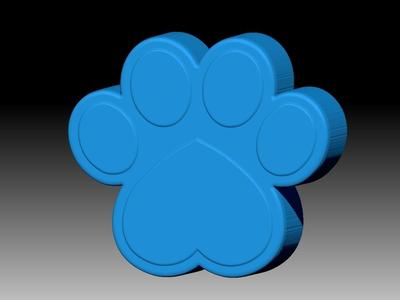 DOG PAW SOLID SHAMPOO AND MOLD FOR SOAP PUMP