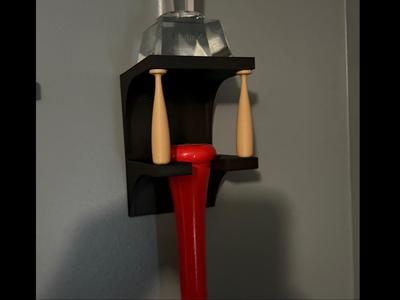 Baseball Bat & Award wall shelf