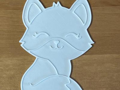 fox colouring sheet