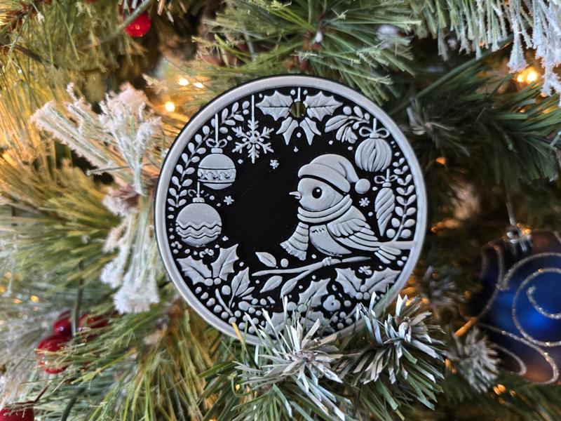 Blue bird Christmas decoration