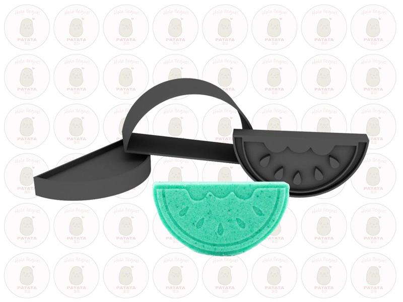 SOLID SHAMPOO PRESS - BATH BOMB - WATERMELON - SANDIA