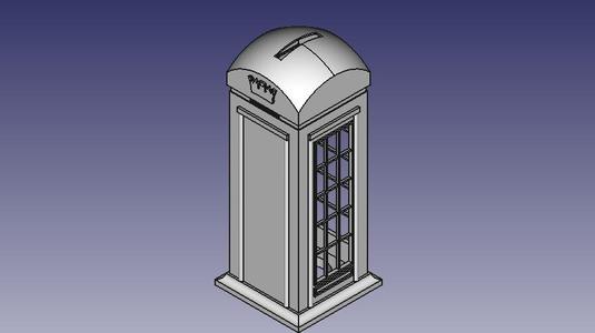 Telephone Booth Money Box